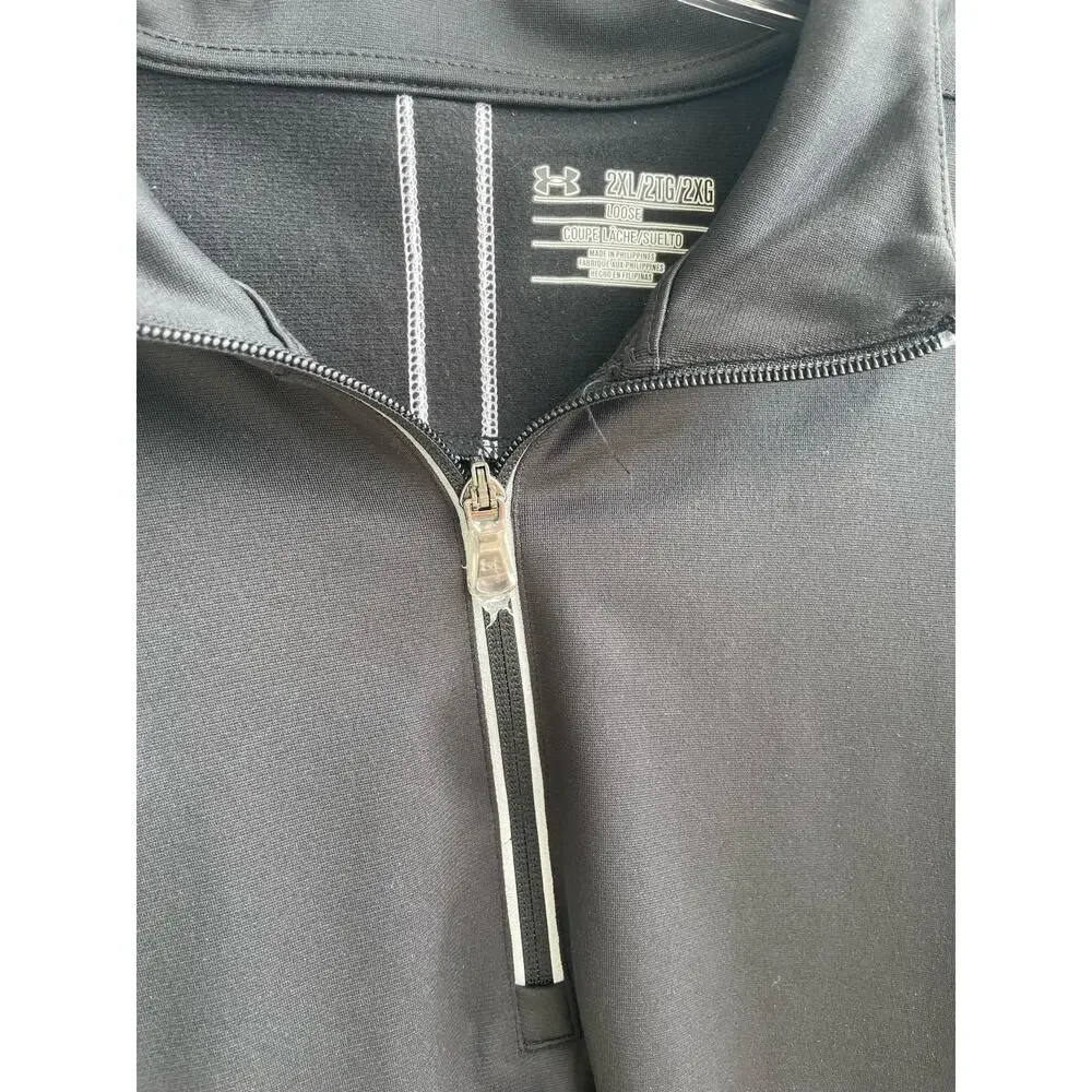 Under Armour black 3/4 zip pullover with CCFG logos 2XL - Picture 4 of 8